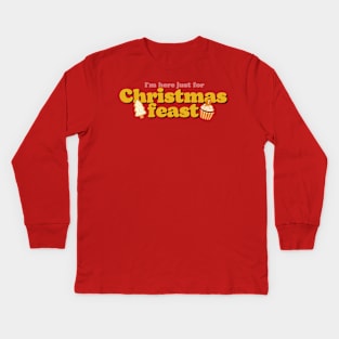 Christmas Feast Kids Long Sleeve T-Shirt